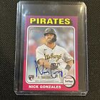 2024 Topps Heritage MINI NICK GONZALES RC ROOKIE  Real One on card Auto