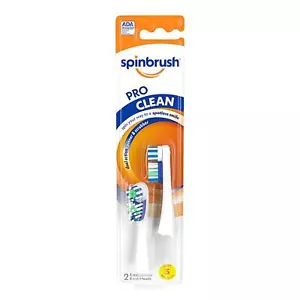 Spinbrush Pro Clean Replacement Heads, Soft Bristles, for Battery Toothbrush - Picture 1 of 6