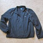 Neuf avec étiquette veste Reebok XXL noire athlétique poches zippées complètes maille doublée brise-vent