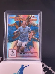 Erling Haaland Manchester City Prized Footballers Blue&Gold Topps Finest 2024-25 - Bild 1 von 1