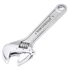 Powerbuilt 4 Inch Adjustable Wrench - 944039 - Picture 1 of 5