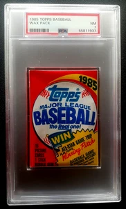 PAQUETE DE CERA (15 CARTAS) 1985 TOPPS MAJOR LEAGUE BASEBALL PSA 7 89174 - Imagen 1 de 2