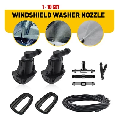 Conjunto 1-10 Grand Cherokee para Jeep limpador de para-brisa lavadora bico de spray de água Je - Imagem 1 de 4