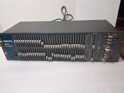 Ashly GXQ-3102 Stereo Third Octave Graphic Equalizer. Missing 1 Knob.  #2 - Image 1 of 4