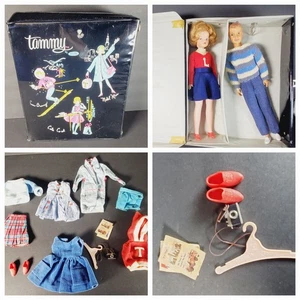VINTAGE 60's IDEAL Tammy Doll LOT Tammy (Lorna) & Ted, Accessories, Clothes Case - Picture 1 of 24