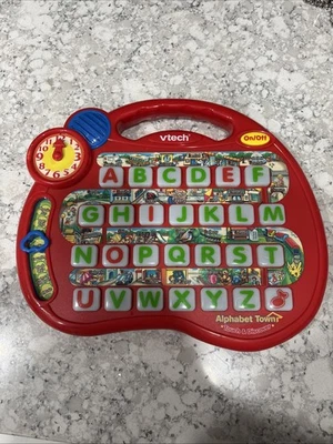VTech Touch And Discover ALPHABET TOWN 8 Different Educational Activities Clock - Image 1 of 4