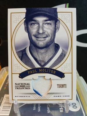 2012 Panini National Treasures #106 Paul Molitor (21/25) - Image 1 of 4
