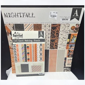 Authentique NIGHTFALL Spirited Halloween 12x12 Cardstock Card Making Kit - Picture 1 of 7