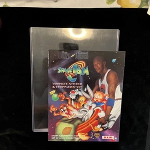 Michael Jordan space jam complete sticker album set And Plastic Case - Imagen 1 de 3