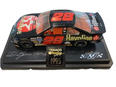 1995 Dale Jarrett #28 Ford Thunderbird NASCAR Havoline 1:24 Diecast Model/ Bank - Image 1 of 4