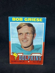 Bob Griese 1971 Topps #160 Miami Dolphins 1 - Picture 1 of 2