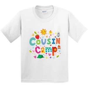 Inktastic Cousin Camp Reunion Youth T-Shirt Kids Childs 2025 Grandma Cute Tee - Picture 1 of 1