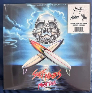 Surf Nazis Must Die Soundtrack Score silber/blau Swirl Vinyl LP Score Surfer - Bild 1 von 5