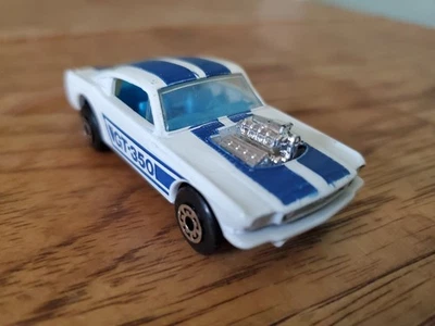 1970 Matchbox Superfast No. 23 Mustang GT 350 White/Blue - Image 1 of 4