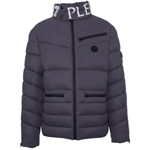 Plein Sport Padded Bold Logo Grey Jacket - Foto 1 di 2