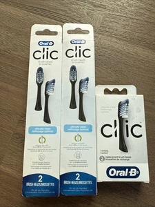 3 Packungen Oral-B Clic Ersatz Ultimate Bürstenköpfe (2 Köpfe pro Packung) - Neu im Karton - Bild 1 von 8