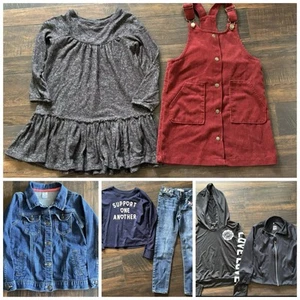 Girls Size Small 6/7 Dresses Jeans Tops Jackets Clothes Lot - Picture 1 of 11
