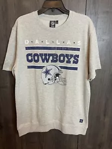 NFL Apparel Dallas Cowboys Sudadera Manga Corta Adulto Grande Gris - Imagen 1 de 9