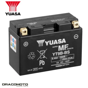 ✅ Batteria YAMAHA MAJESTY 400 ABS (SH05) 2009 2010 YUASA YT9B-BS - Foto 1 di 4