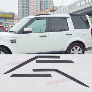 For LR Discovery 4 2010-2016 Black Window Wind Visors Rain Guard Vent Deflectors - Picture 1 of 12