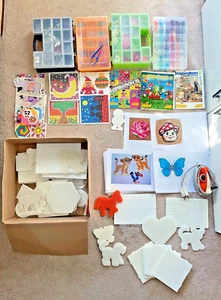Riesiges Bügelperlen Set Steckplatten HAMA Vorlagen Bügeleisen - Bild 1 von 14