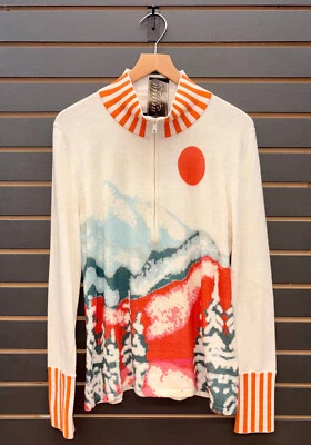 Suéter Esperanza de diseño islandés con media cremallera para mujer - grande  Foto 1 de 2