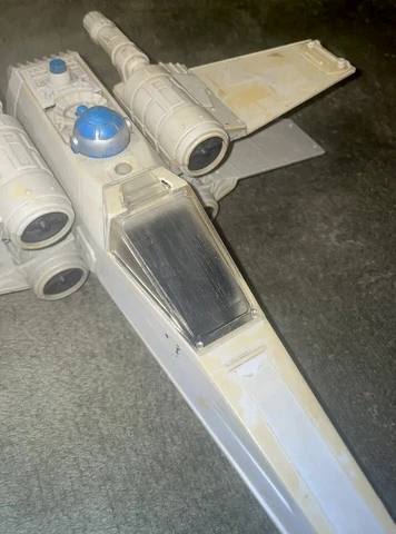 Vintage Star Wars Kenner X Wing Canopy Glass 3D Printed Repro Part 1978 Cover