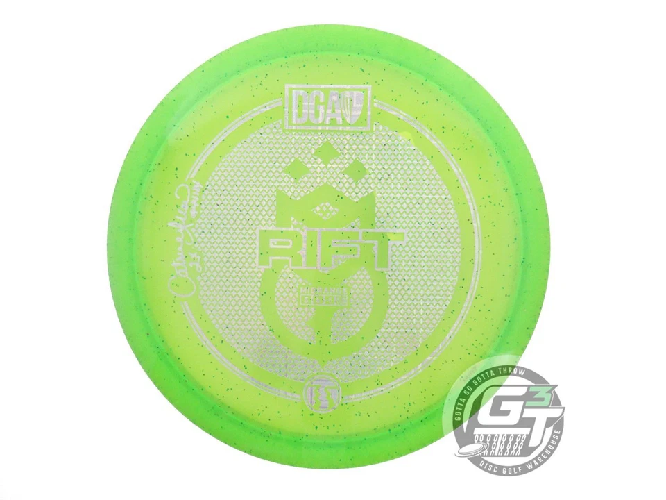 NEW DGA [ALLEN] SP Line Rift 173-174g Lime Square Holo Foil Midrange Golf Disc - Image 1 of 1