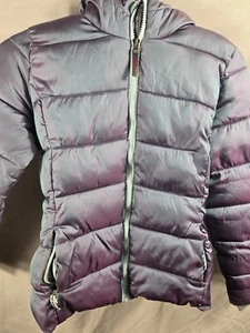 Puffer Jacket By Champion Unisex Hooded Fleece Lined Winter Coat Size L10-12 - Picture 1 of 12