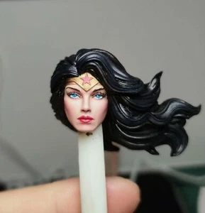 1/12 Painted Wonder Woman Comics Head Carved Fit Mcfarlane Action Figure - Picture 1 of 4
