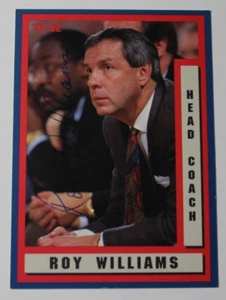 1992 ROY WILLIAMS SIGNED KANSAS JAYHAWKS BASKETBALL CARD WITH COA KU BASKETBALL - Picture 1 of 14