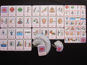 Frequent & Fun Actions Picture cards Autism/ADHD/Visual Communication/PECS/SEN - Picture 1 of 34