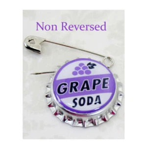 Grape Soda Bottle Cap Pin Ellie Badge - Personalized - Disney - Pixar UP - Picture 1 of 16