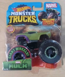 New 2019 Hot Wheels MONSTER TRUCKS 1/64 The Avengers HULK Marvel Series - Picture 1 of 4