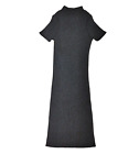 FOR LOVE & LEMONS Robe maxi femme tricotée noire S