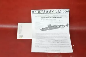 Vtg 1983 MRC USS Patrick Henry R/C Submarine Orig Sales Advertising w/ Letter - Picture 1 of 7