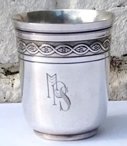 Christofle Antique French Silver Plated Beaker - Picture 1 of 10