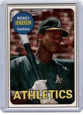 1990 Baseball Cards Magazine Repli-Card #48 RICKEY HENDERSON Oakland Athletics