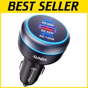 Travel-Ready 230W USB C Car Charger - 3 Ports, LED Indicator & Safety Features - Picture 1 of 11