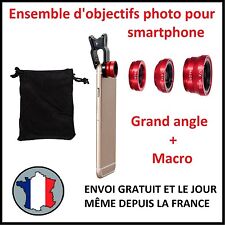 LENTILLE TELEPHONE OBJECTIF GRAND ANGLE LENS MACRO POUR SMARTPHONE ZOOM PHOTO