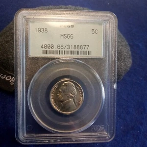 1938 Philadelphia PCGS MS66 Jefferson Nickel (#318877) - Picture 1 of 4