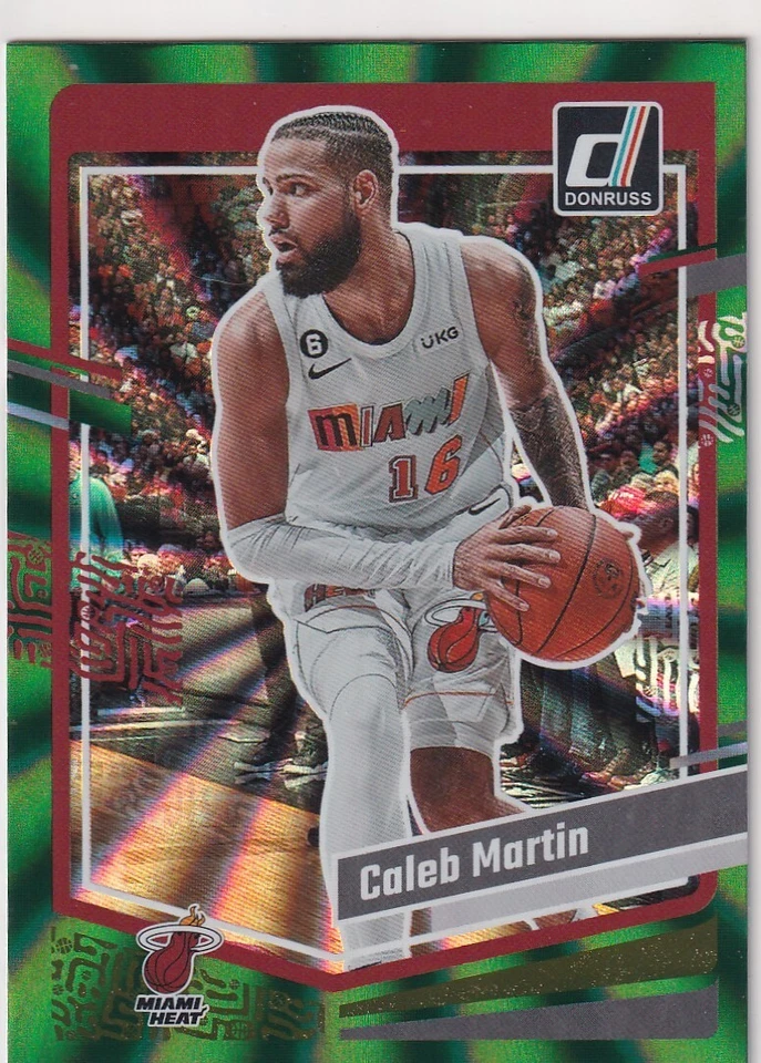 2023-24 DONRUSS GREEN LAZERS CALEB MARTIN MIAMI HEAT (AA)-1437 - Image 1 of 1