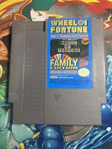 Nintendo NES ( Wheel Of Fortune Family Edition, 1990) Genuine OEM Authentic - Picture 1 of 2