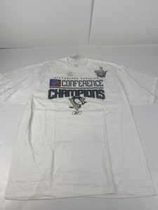 NWT Pittsburgh Penguins 2008 Eastern Conference Champions T-Shirt- Size Large L - Picture 1 of 6