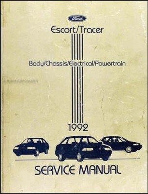 Manual De Taller Original OEM De Ford Escort Mercury Tracer 1992 - Imagen 1 de 2