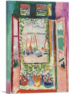 Open Window - Collioure 1905 Canvas Art Print Henri Matisse 26"x18" (.75" Deep) - Picture 1 of 11