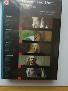Flemish & Dutch Painters 5 CD ROMS 1995 PC/Mac Van Eyck Bruegel Rubens Rembrandt - Picture 1 of 2