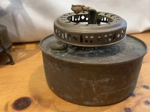 Vintage Veritas Lamp Works burner & font oil lamp parts - Picture 1 of 6