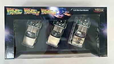 Vitesse De Lorean 1:43 Die Cast Back To The Future Movie Car Time Machine 1 2 3 - Image 1 of 4