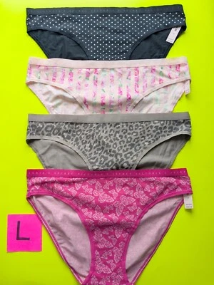 Victoria's Secret Size L Cotton Bikini Panty Bundle - Lot of 4 - Image 1 of 4